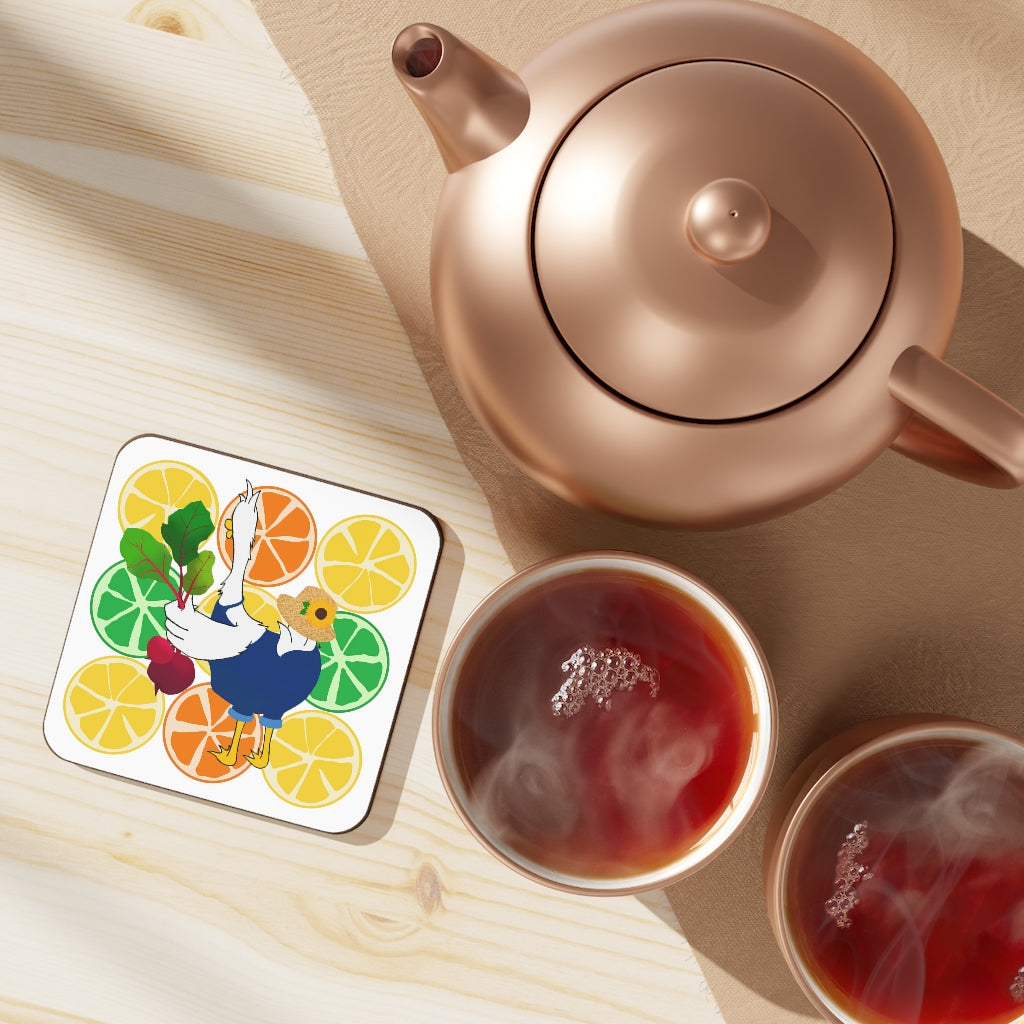 Farmer Duck Butt™ Hardboard Back Coaster