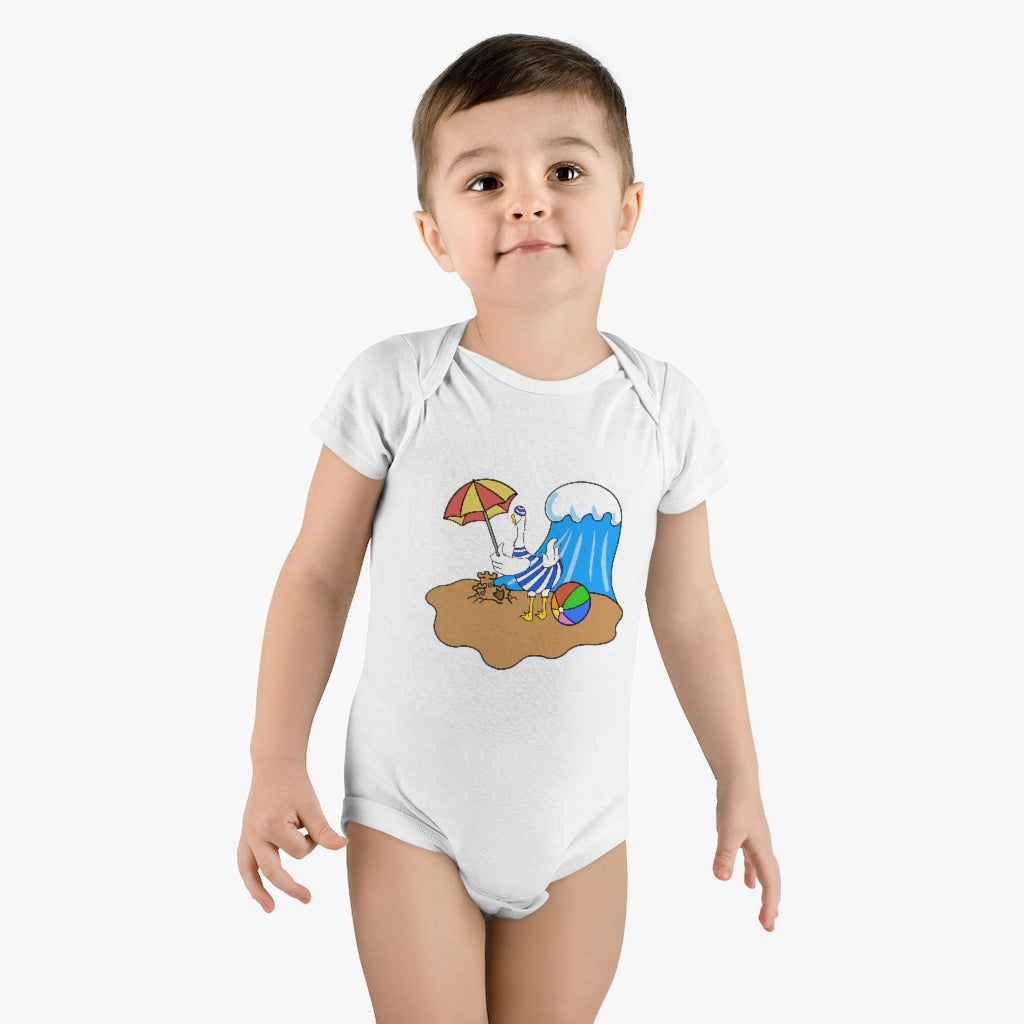 Beach Duck Butt™ Onesie® Organic Baby Bodysuit
