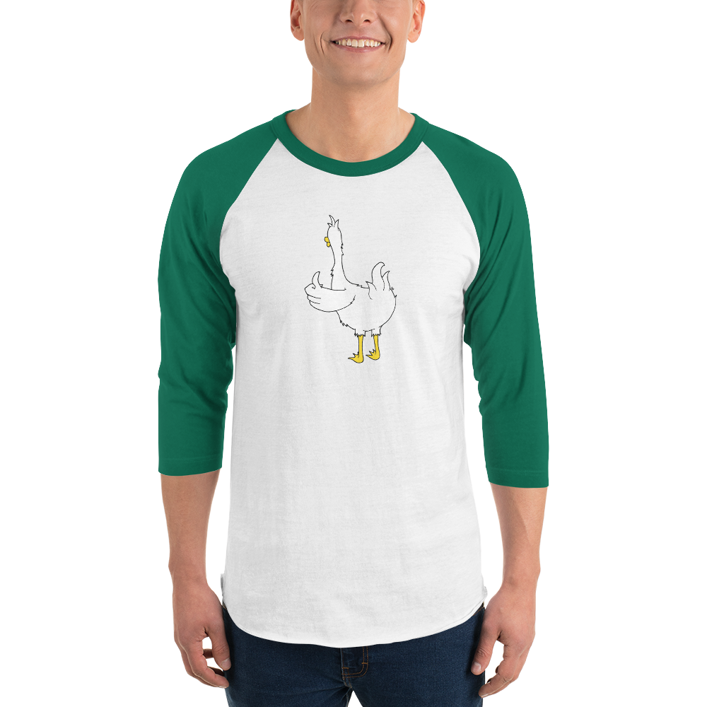 Duck Butt 3/4 sleeve raglan shirt