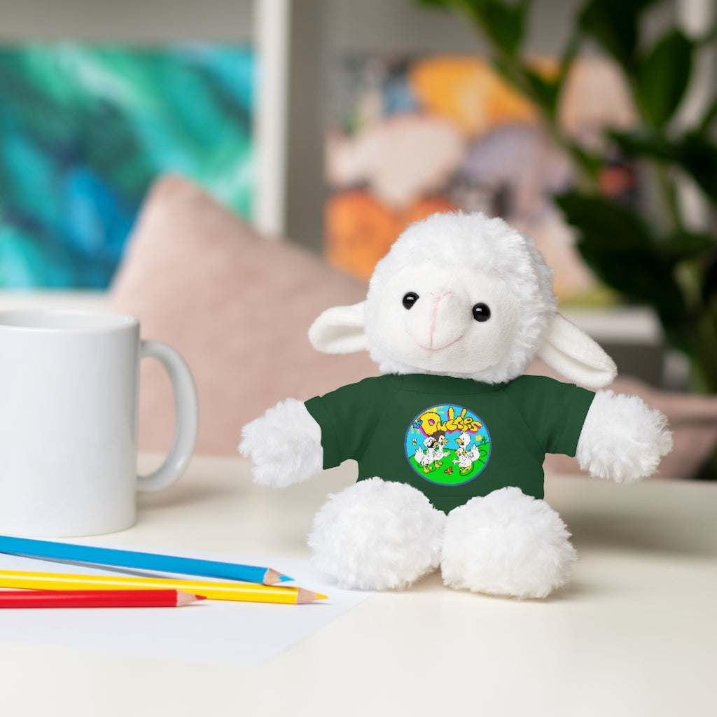 The Duckles™ Merch-Wearing Stuffed Animals with Tee