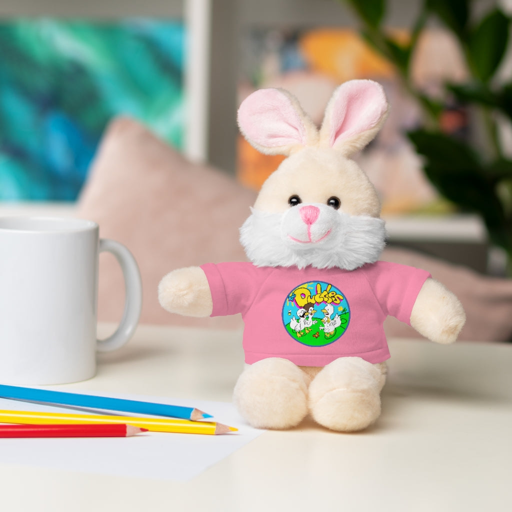 The Duckles™ Merch-Wearing Stuffed Animals with Tee