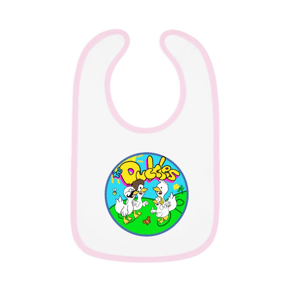 The Duckles™ Baby Contrast Trim Jersey Bib
