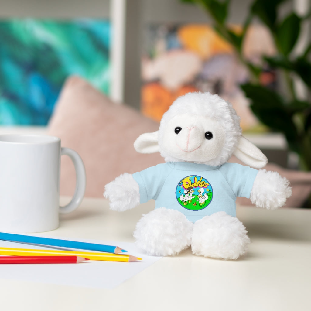 The Duckles™ Merch-Wearing Stuffed Animals with Tee
