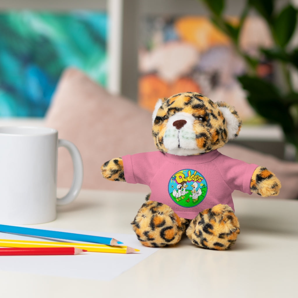 The Duckles™ Merch-Wearing Stuffed Animals with Tee