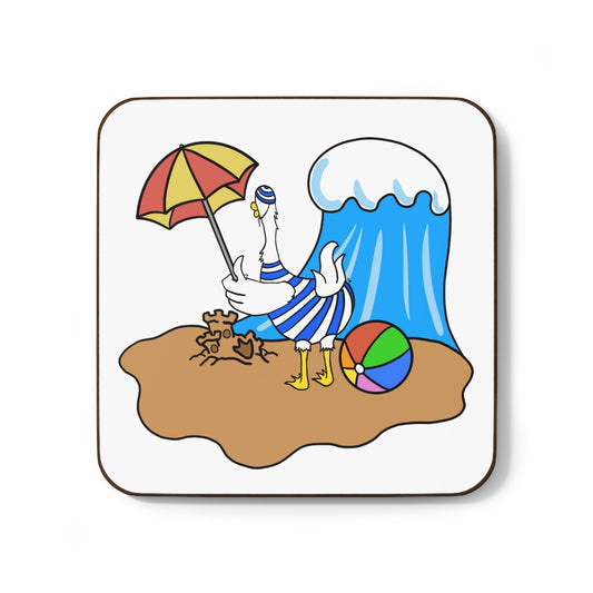Beach Duck Butt™ Hardboard Back Coaster