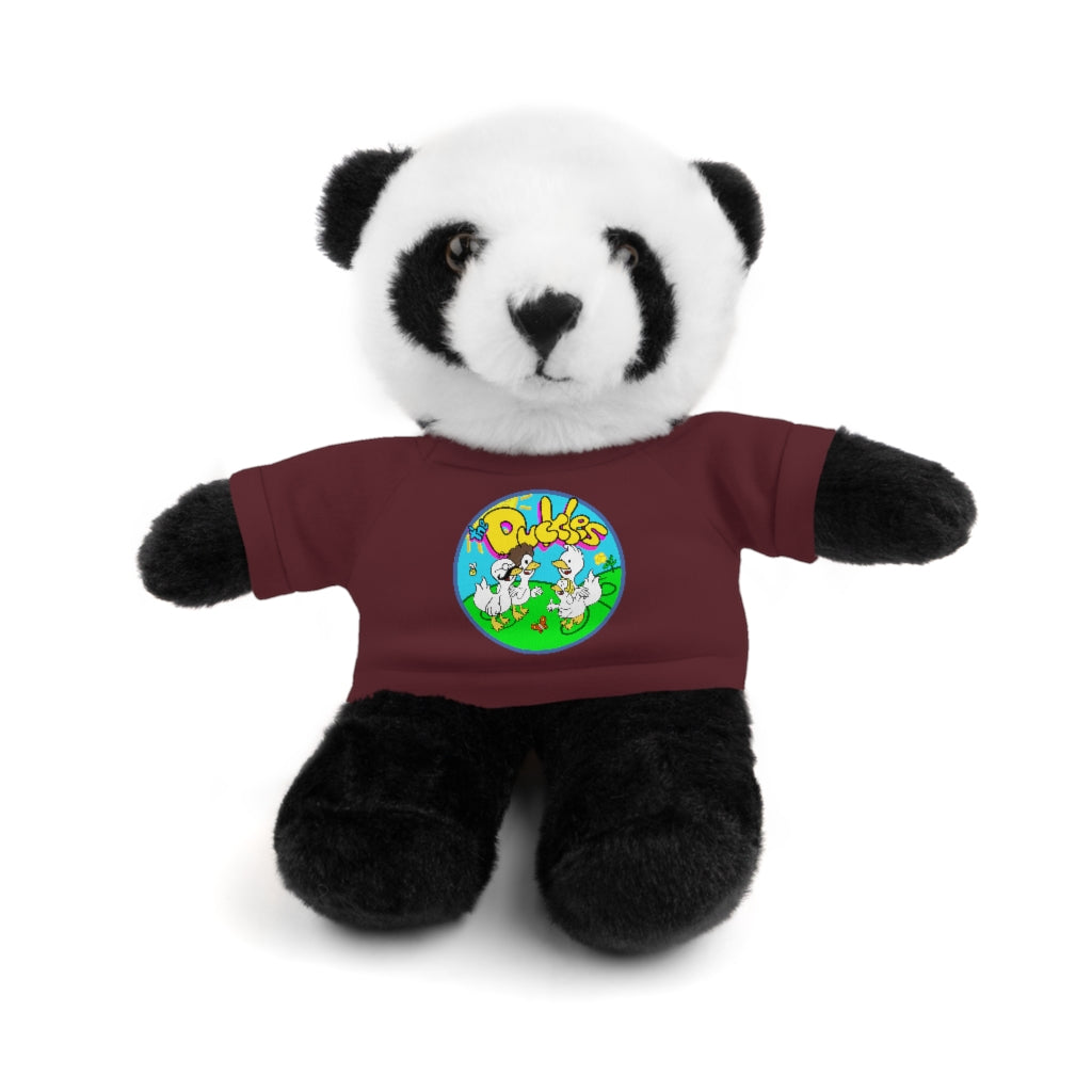 The Duckles™ Merch-Wearing Stuffed Animals with Tee