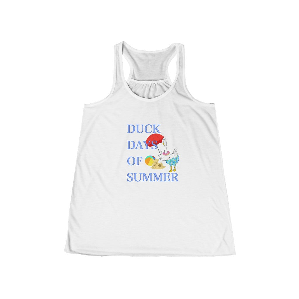 Duck Days of Summer Women's Flowy Racerback Tank