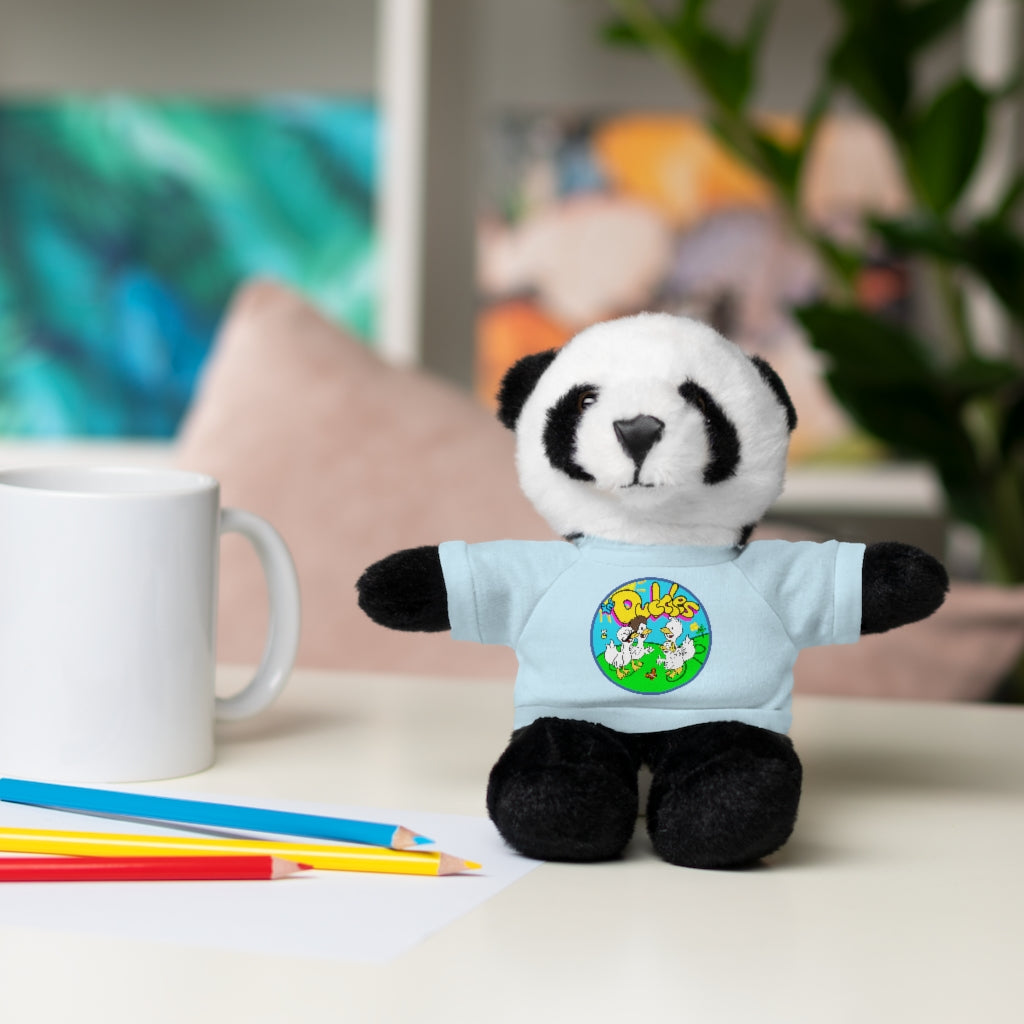 The Duckles™ Merch-Wearing Stuffed Animals with Tee