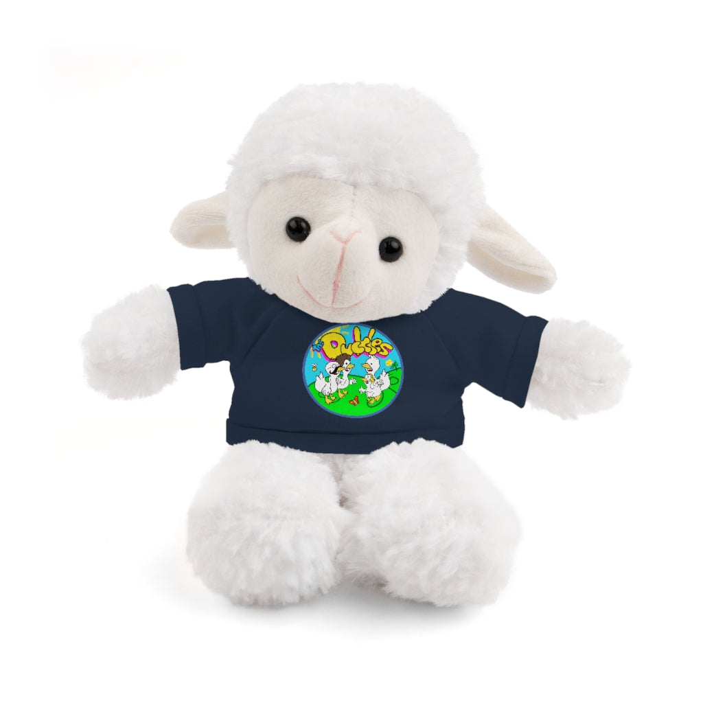 The Duckles™ Merch-Wearing Stuffed Animals with Tee