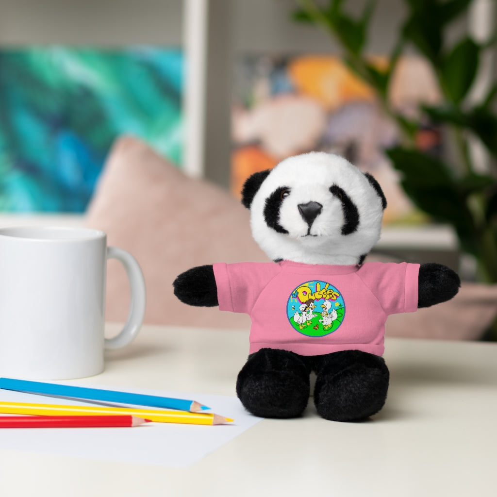The Duckles™ Merch-Wearing Stuffed Animals with Tee