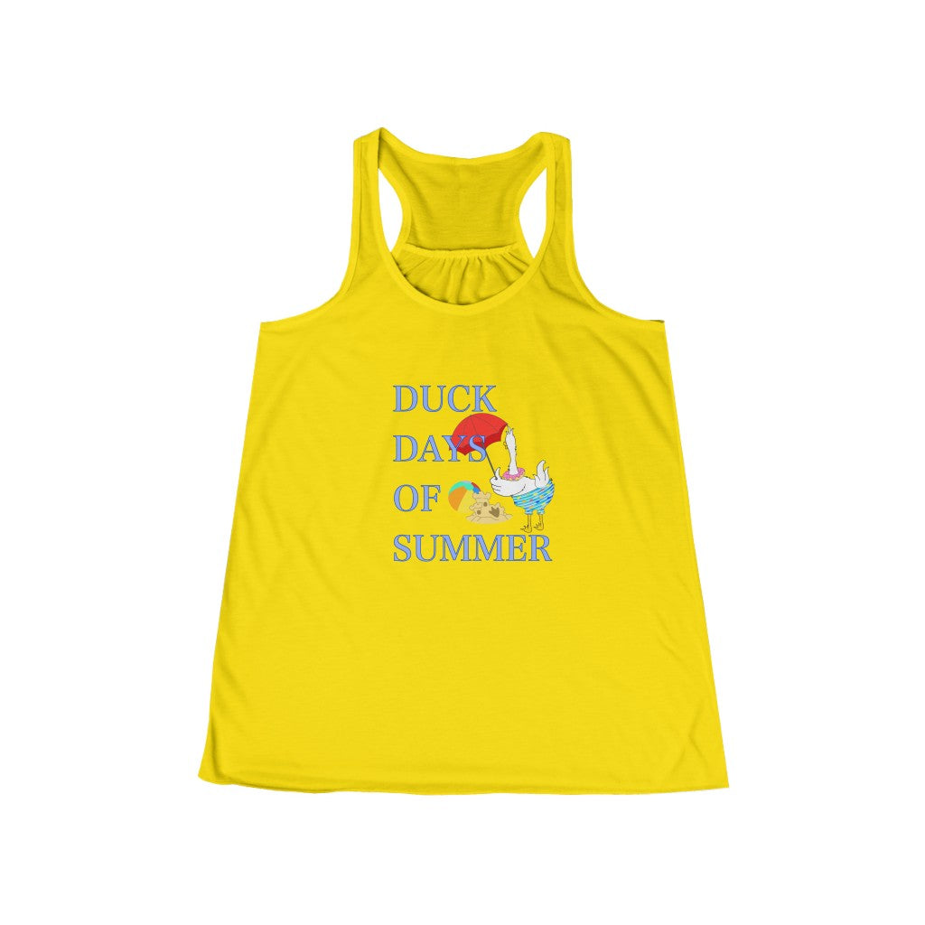 Duck Days of Summer Women's Flowy Racerback Tank