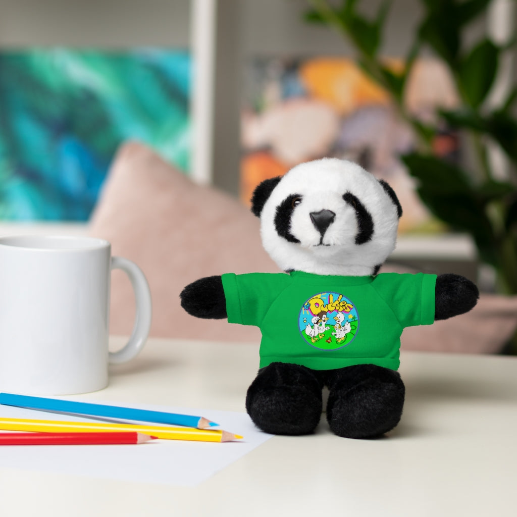 The Duckles™ Merch-Wearing Stuffed Animals with Tee