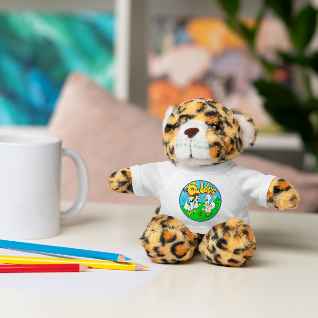 The Duckles™ Merch-Wearing Stuffed Animals with Tee