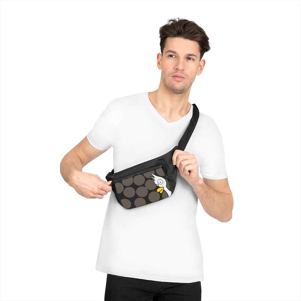 Peek-A-Boo Duck Fanny Pack, Black