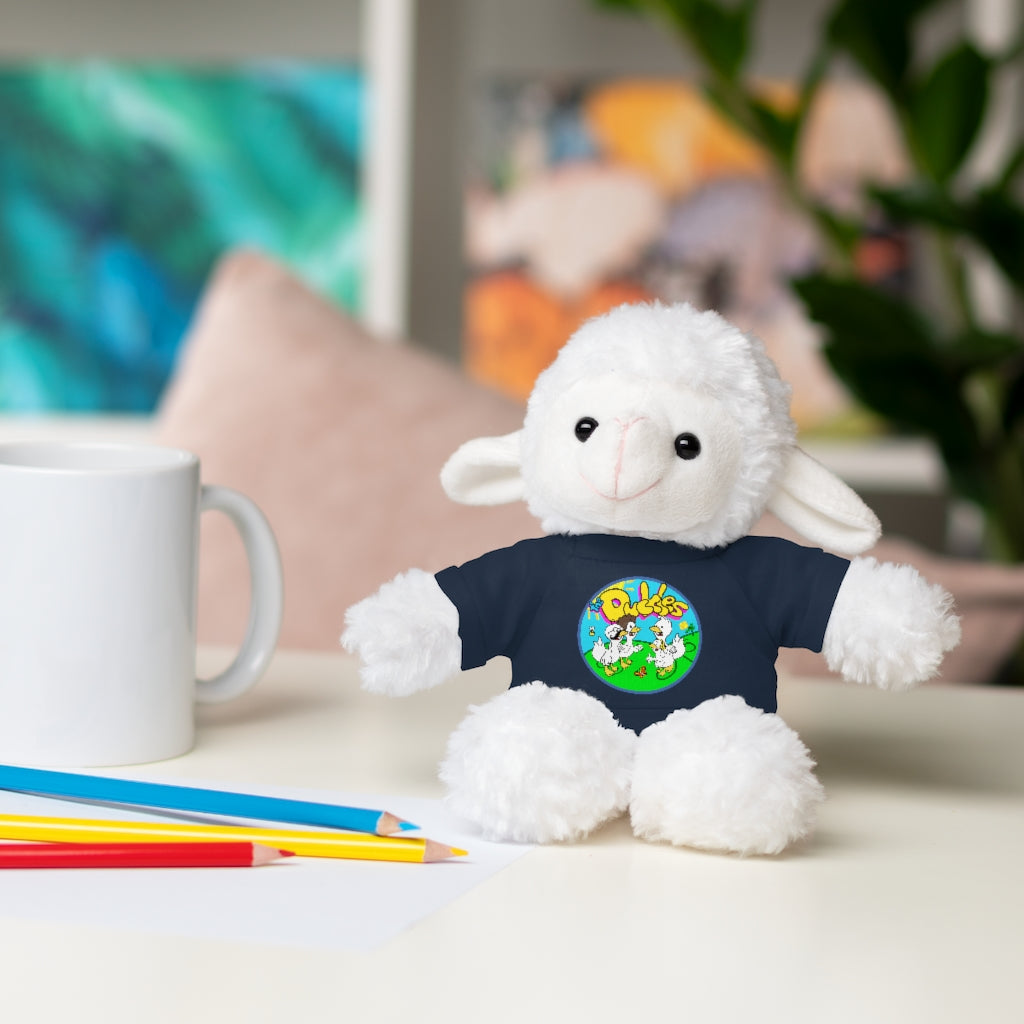 The Duckles™ Merch-Wearing Stuffed Animals with Tee