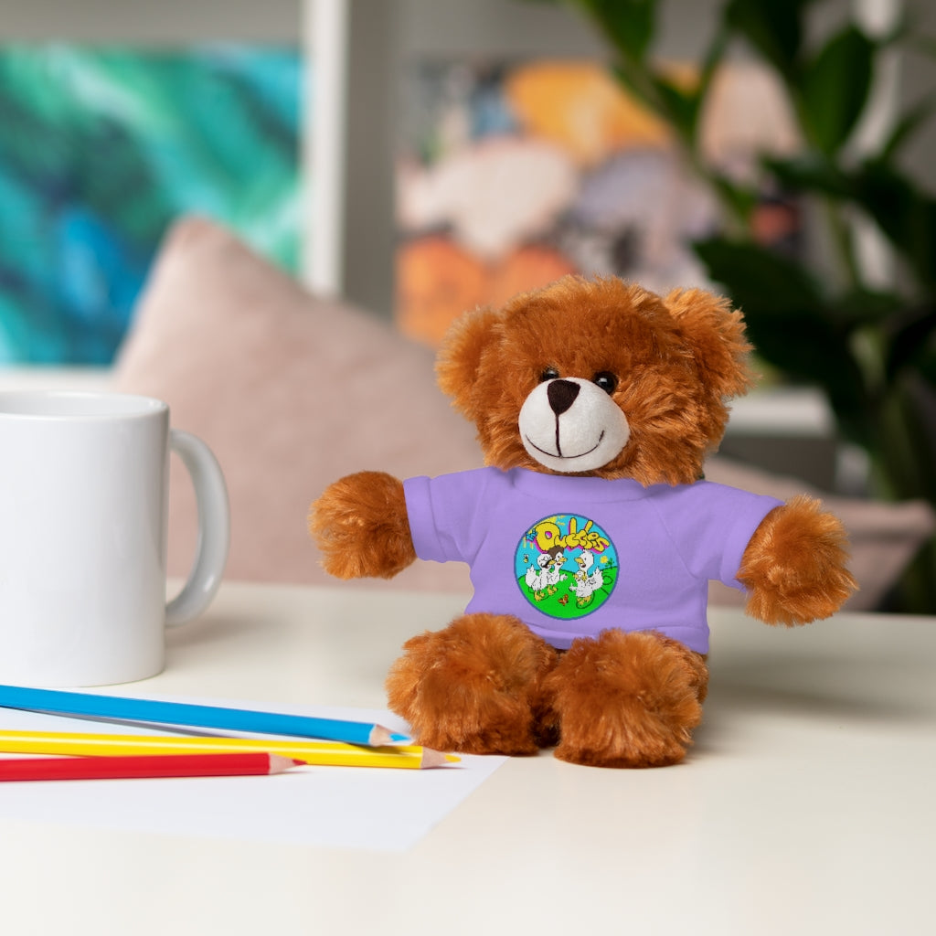 The Duckles™ Merch-Wearing Stuffed Animals with Tee