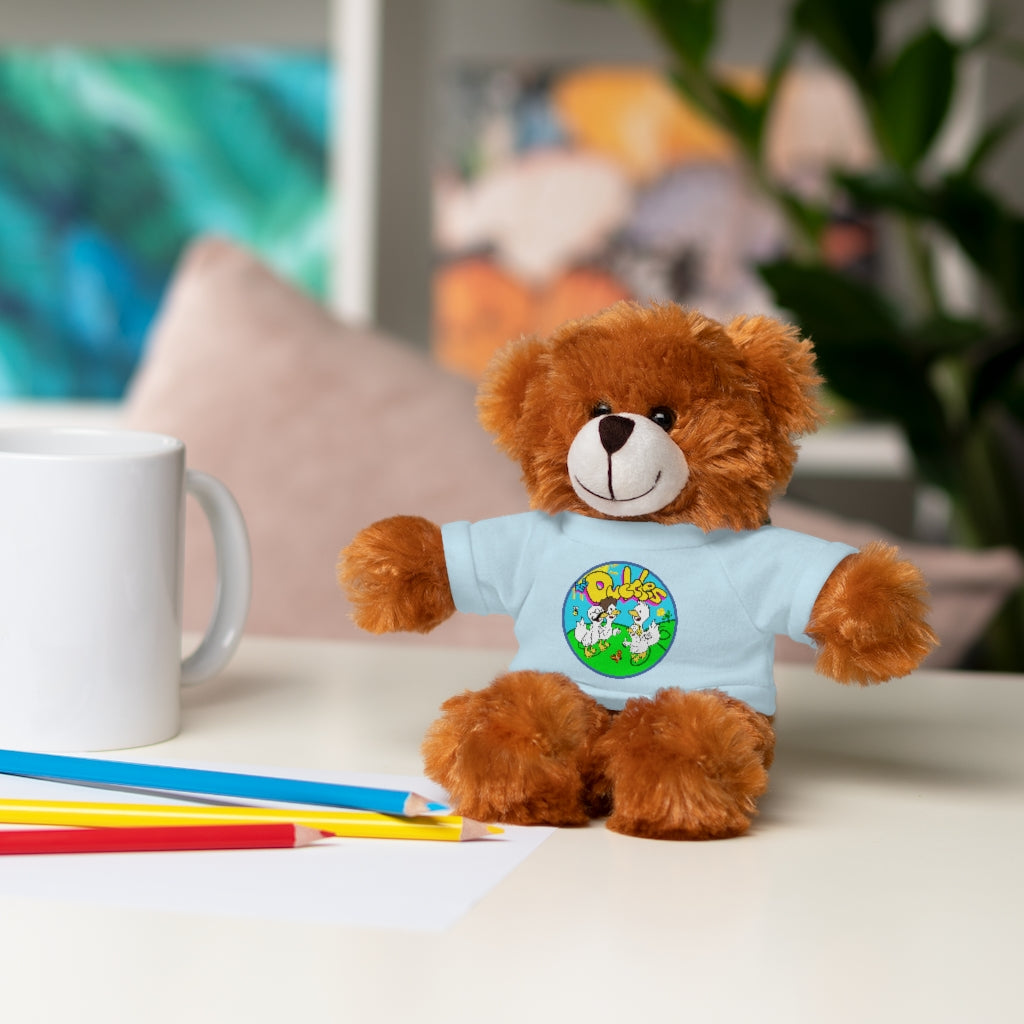 The Duckles™ Merch-Wearing Stuffed Animals with Tee