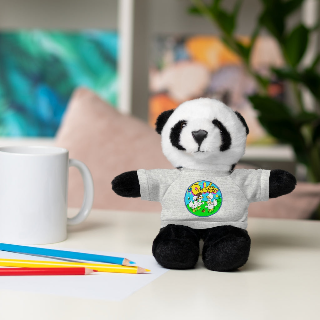 The Duckles™ Merch-Wearing Stuffed Animals with Tee