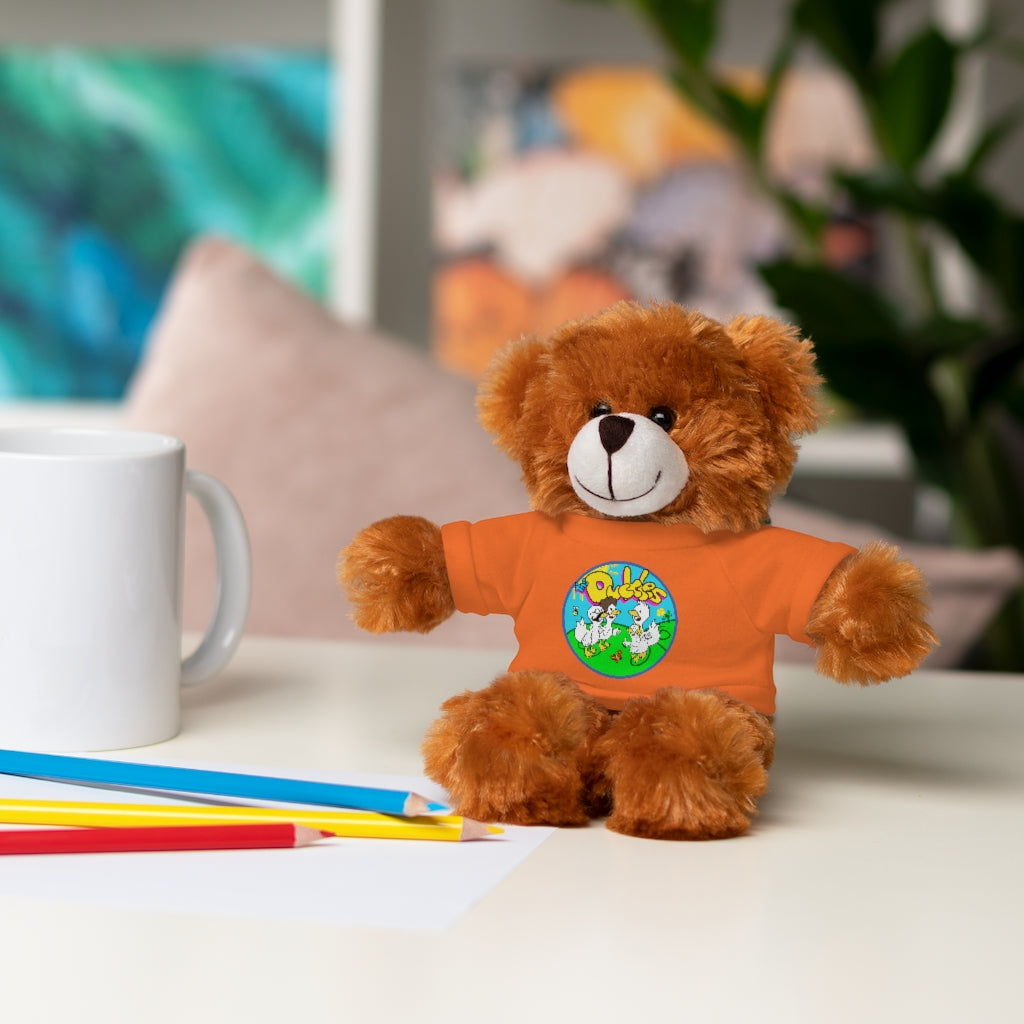 The Duckles™ Merch-Wearing Stuffed Animals with Tee