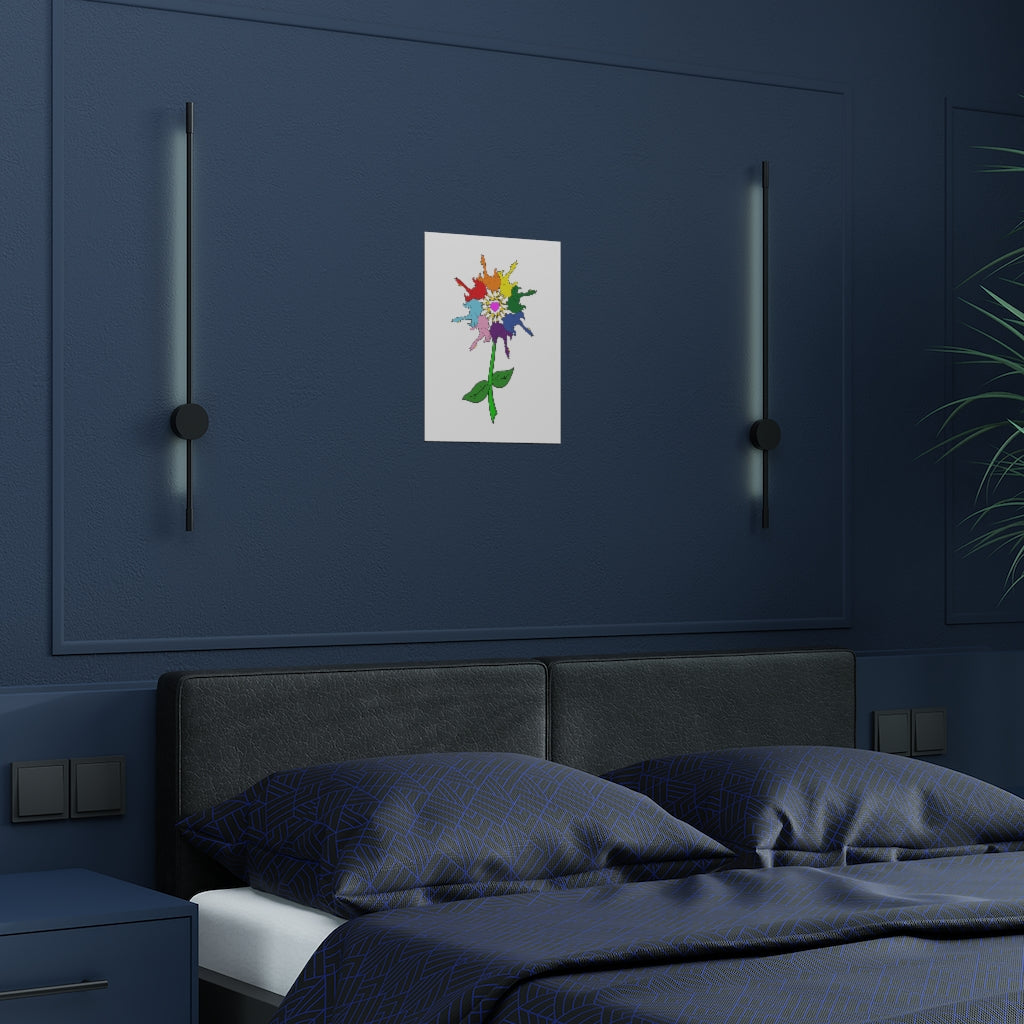 Duck Butt™ Unity Flower Satin Poster (300gsm)
