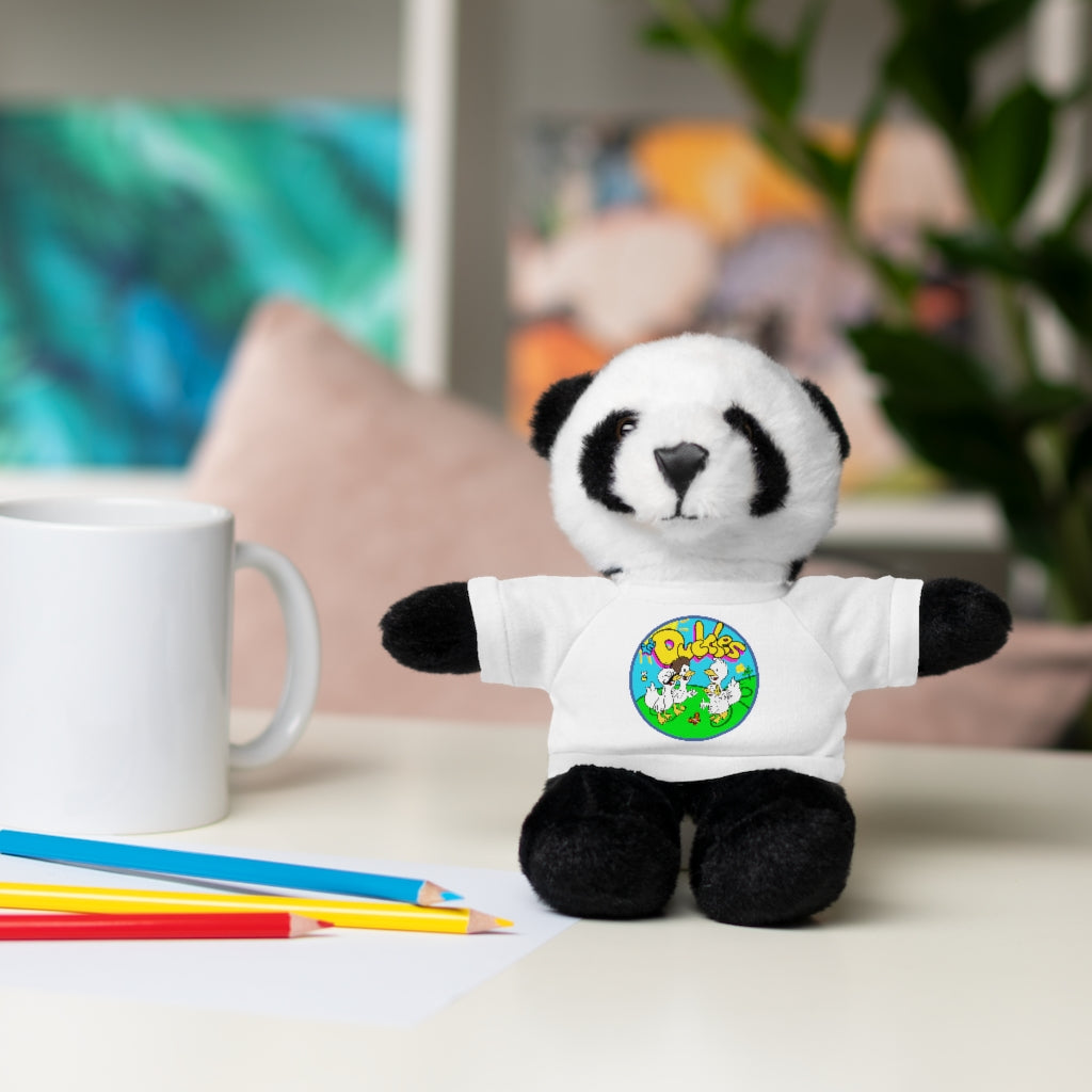 The Duckles™ Merch-Wearing Stuffed Animals with Tee