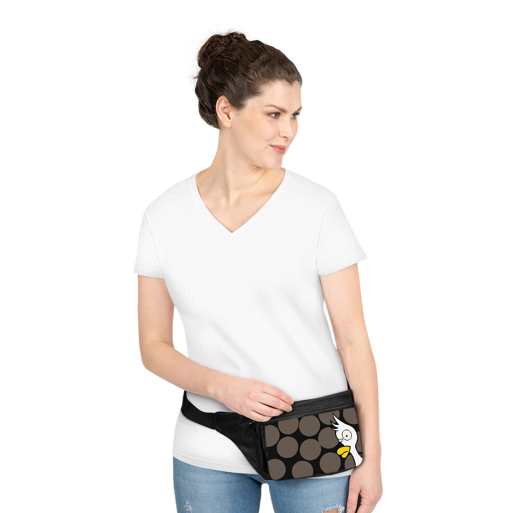 Peek-A-Boo Duck Fanny Pack, Black