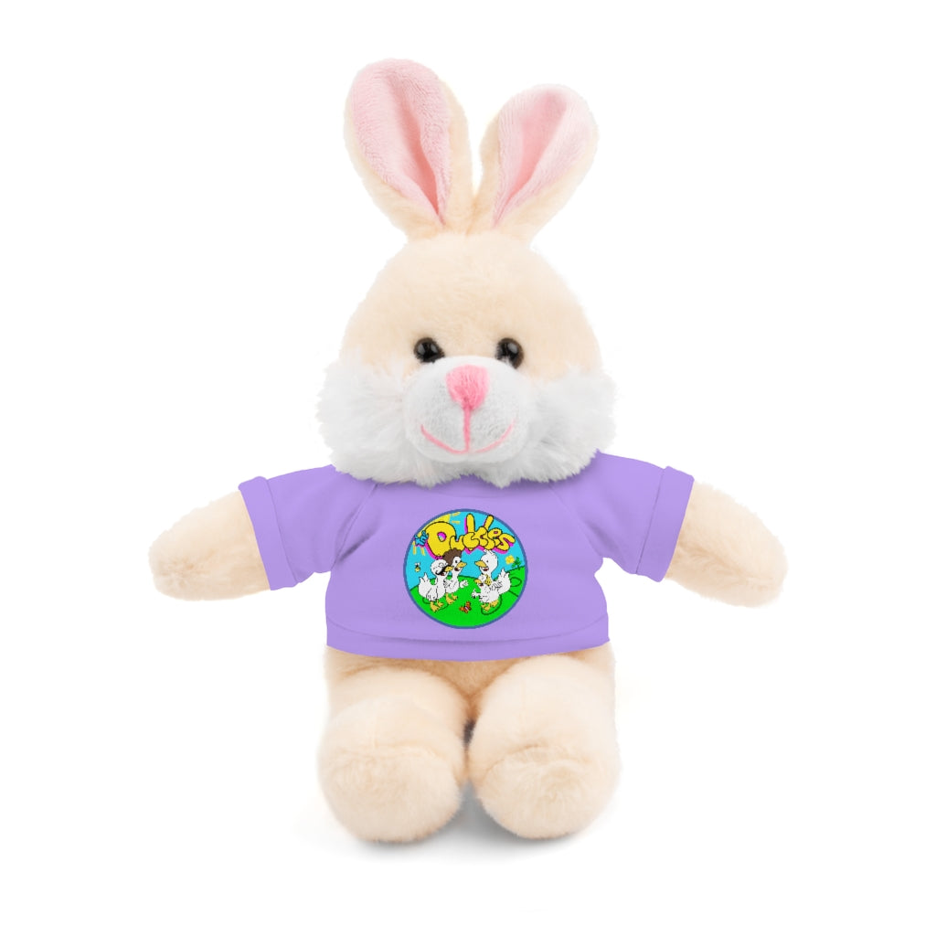 The Duckles™ Merch-Wearing Stuffed Animals with Tee