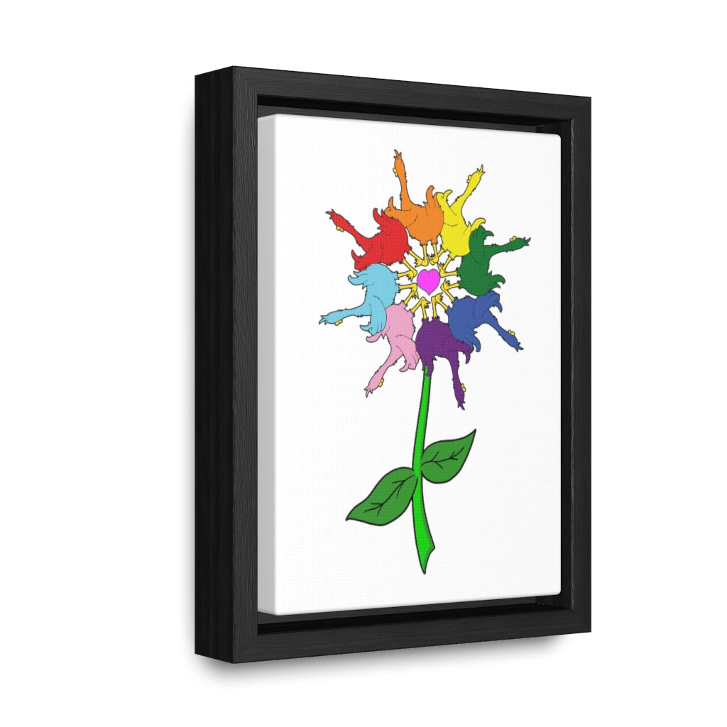Duck Butt™ Unity Flower Gallery Canvas Wrap, Vertical Frame