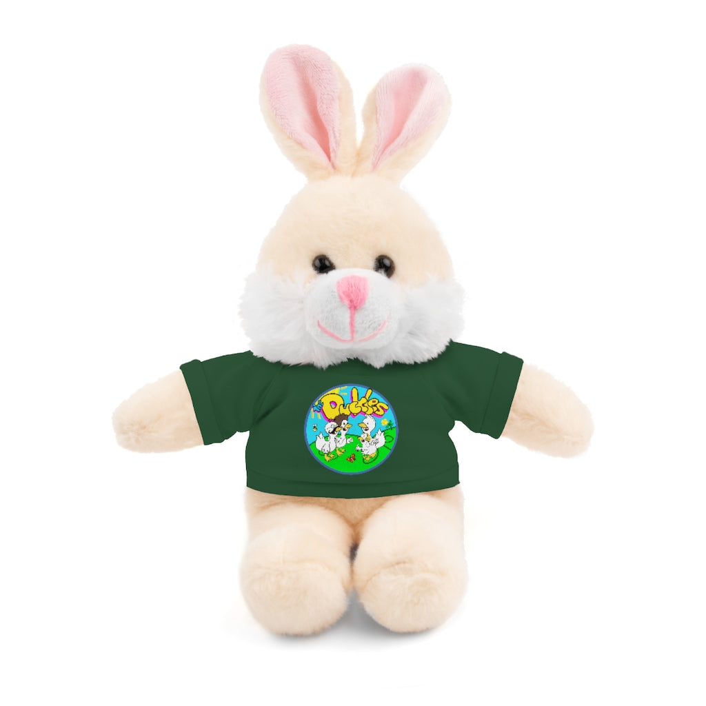 The Duckles™ Merch-Wearing Stuffed Animals with Tee