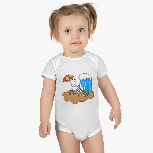 Beach Duck Butt™ Onesie® Organic Baby Bodysuit