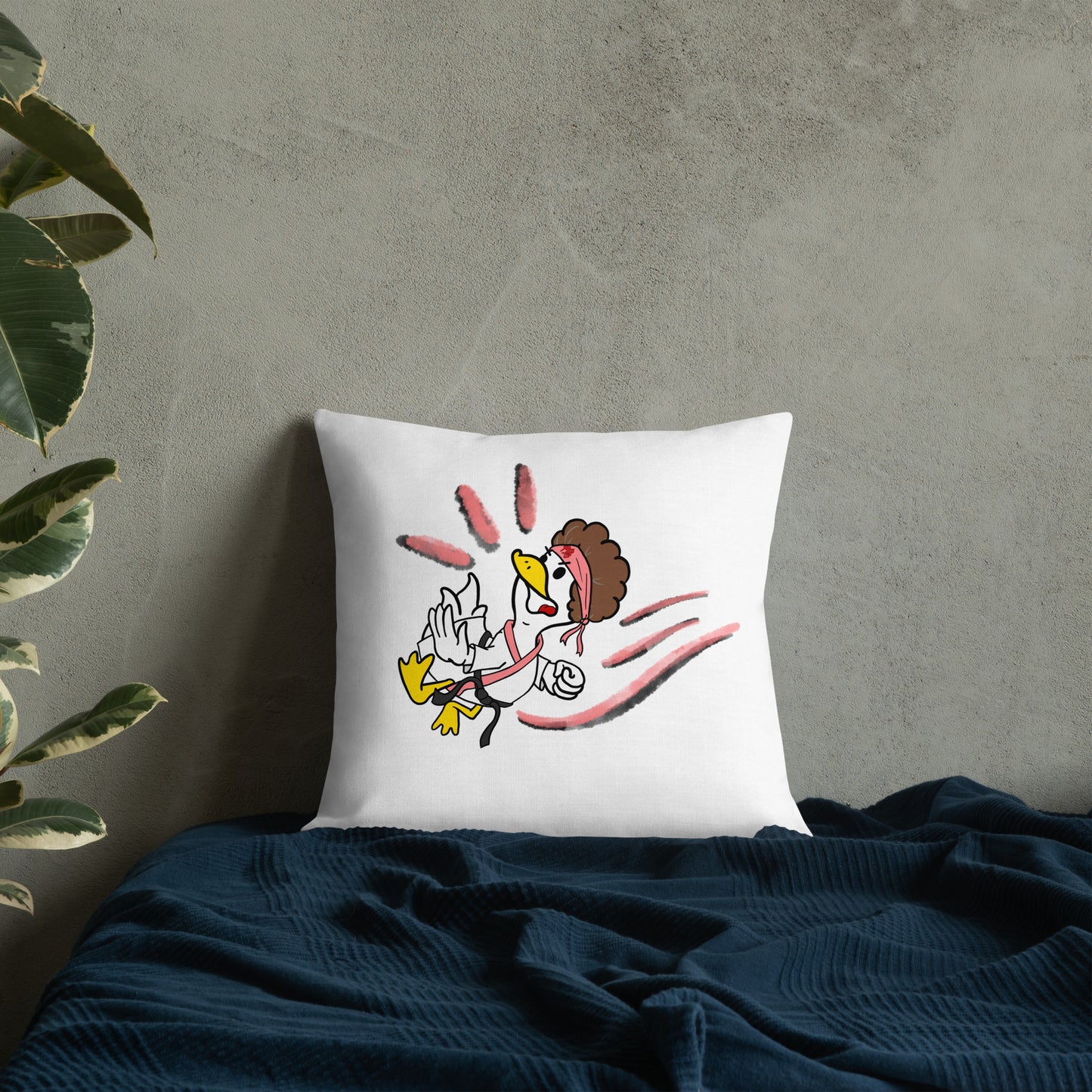 Debbie Duckle Premium Pillow