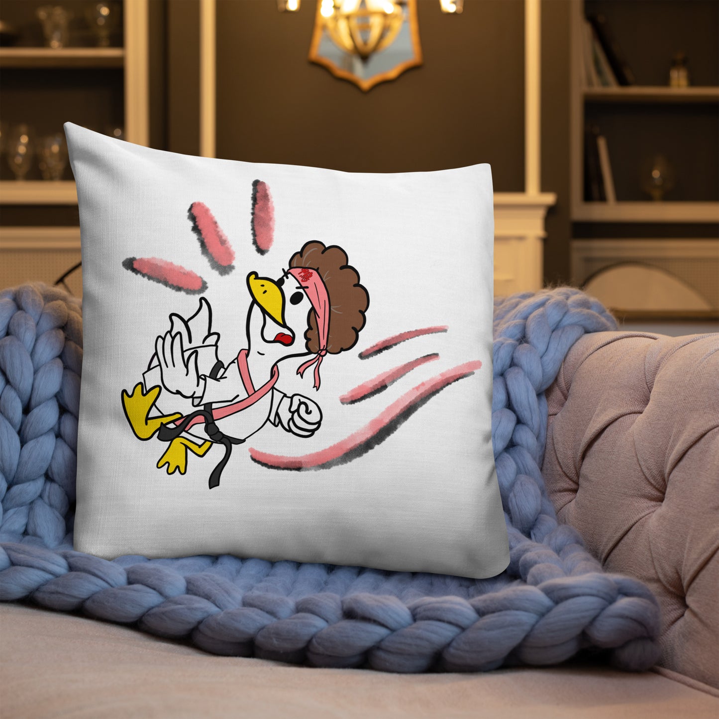 Debbie Duckle Premium Pillow