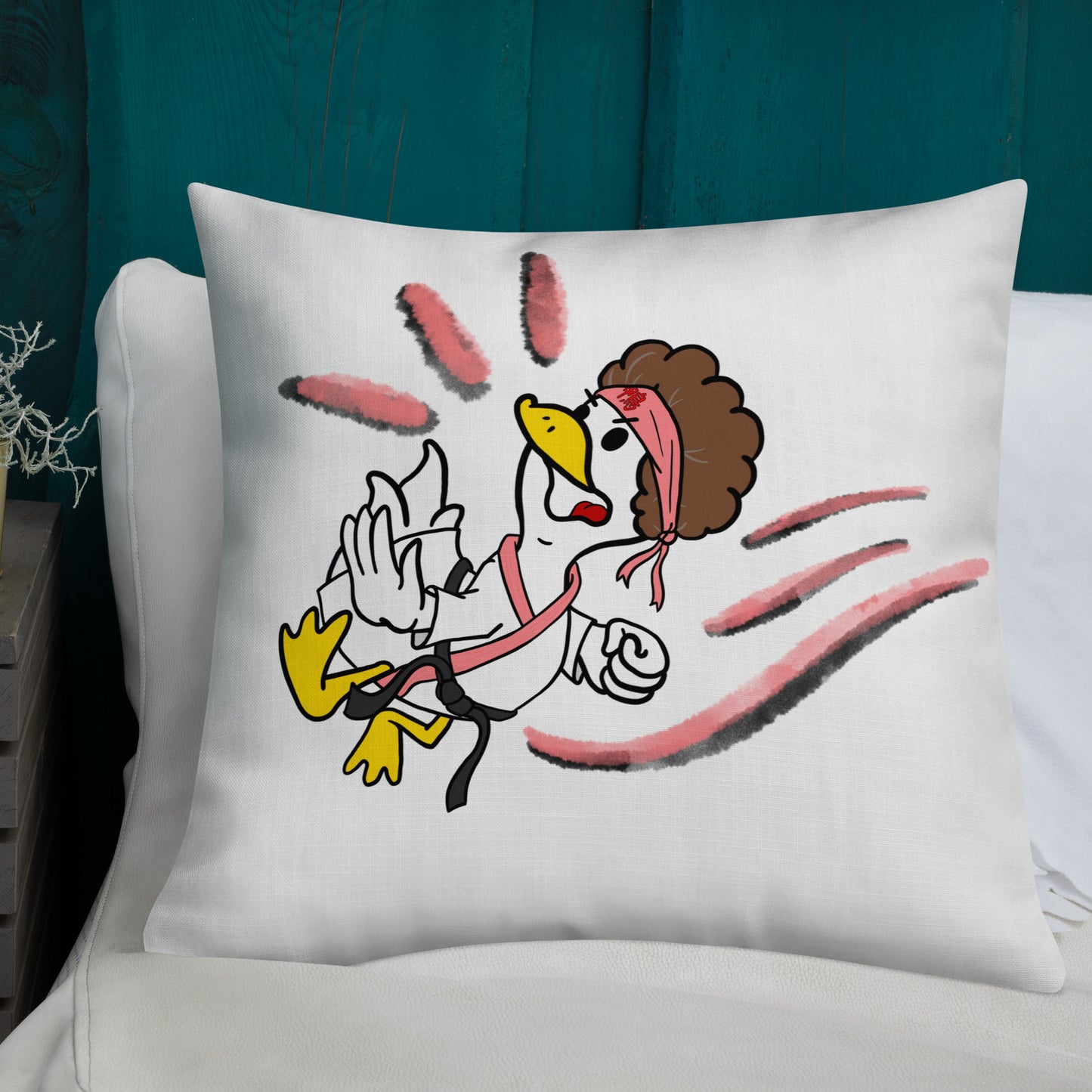 Debbie Duckle Premium Pillow