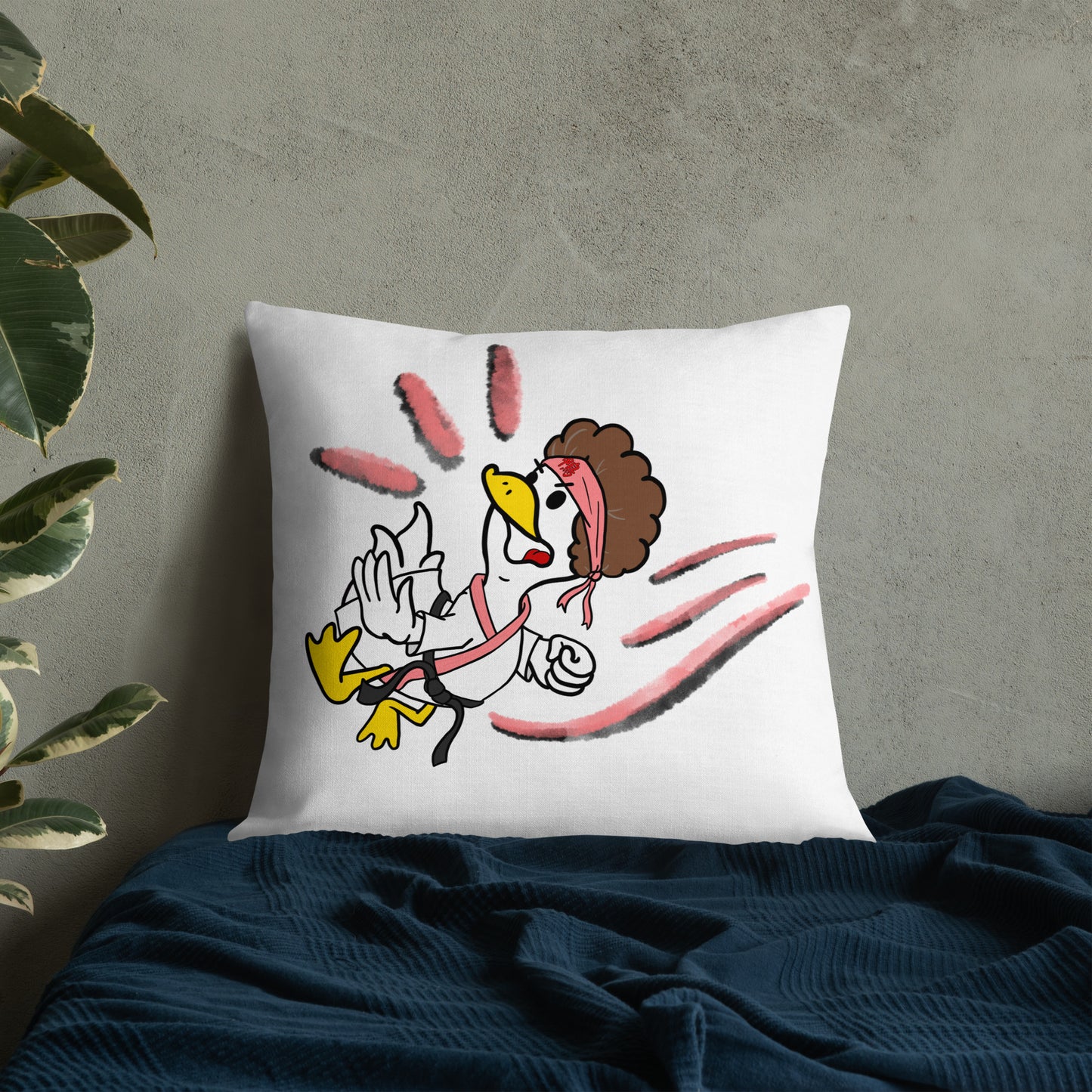 Debbie Duckle Premium Pillow