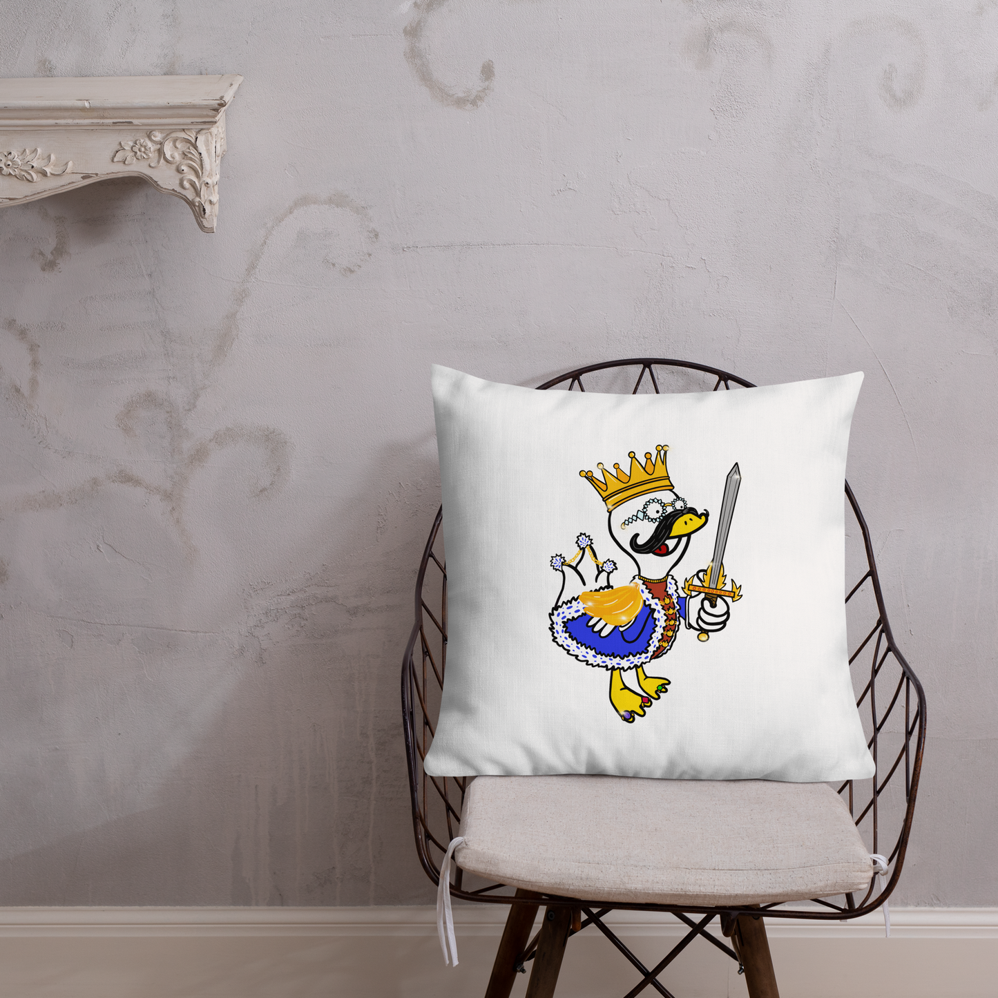 Duane Duckle Premium Pillow