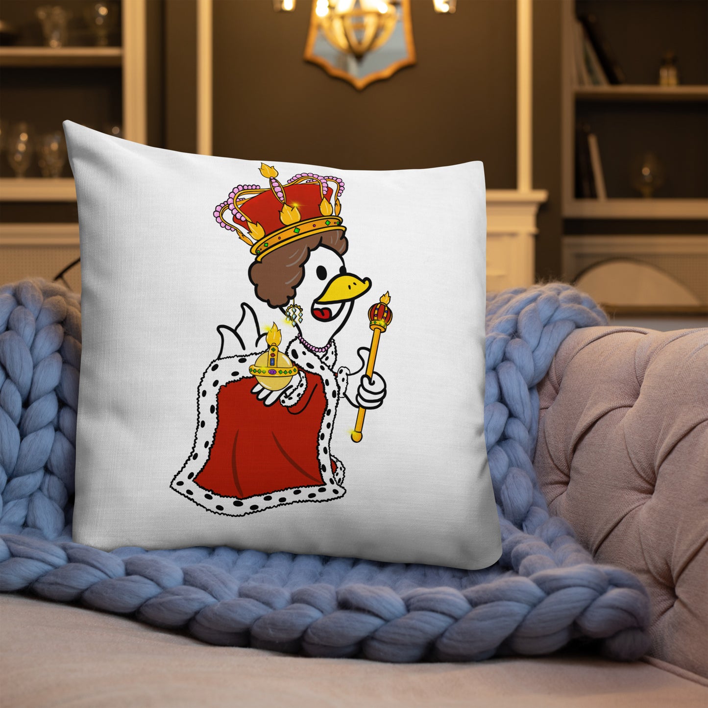 Debbie Duckle Premium Pillow