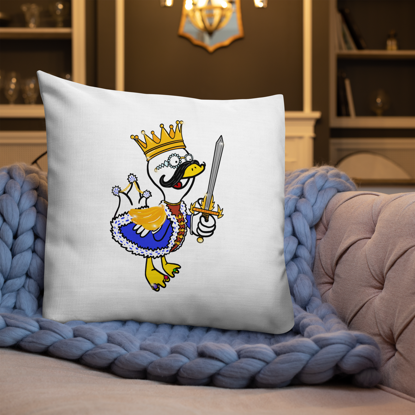 Duane Duckle Premium Pillow