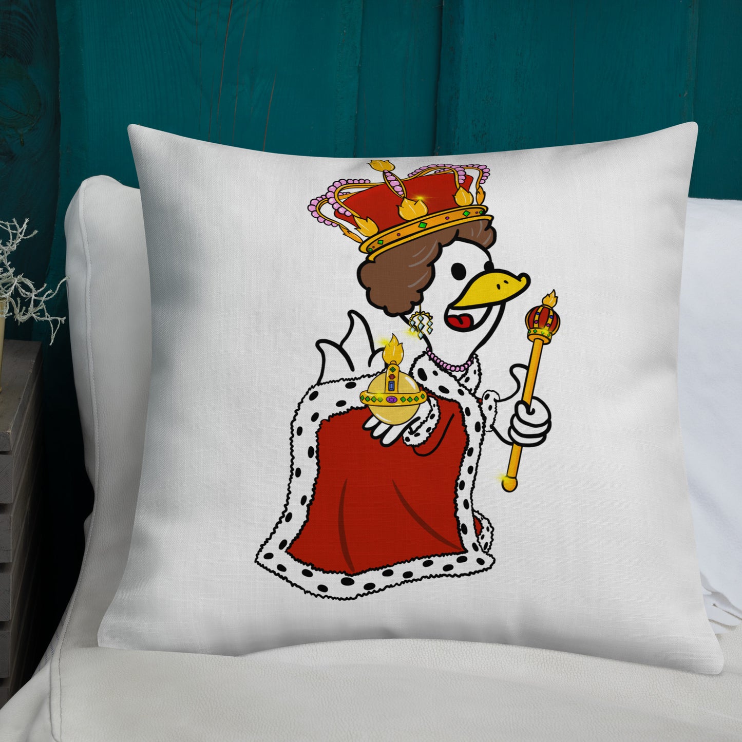 Debbie Duckle Premium Pillow
