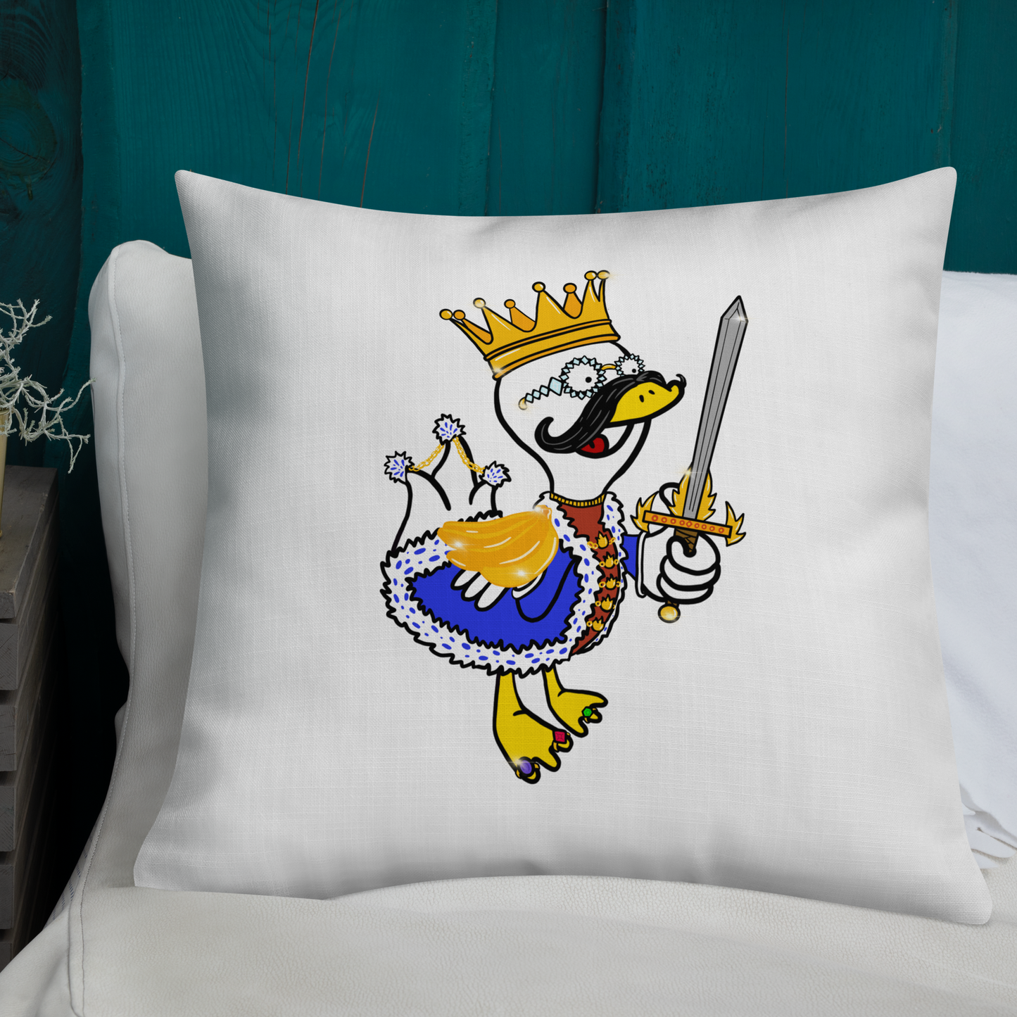 Duane Duckle Premium Pillow