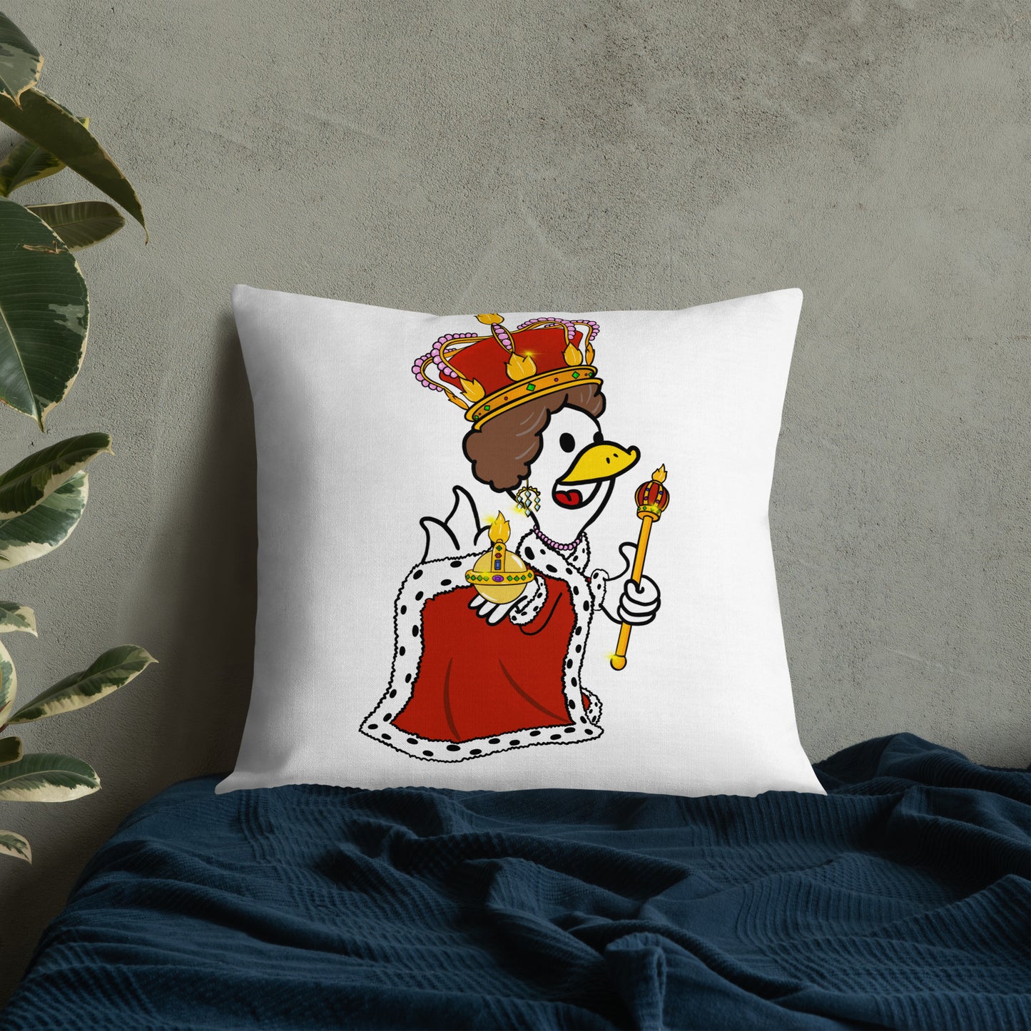 Debbie Duckle Premium Pillow