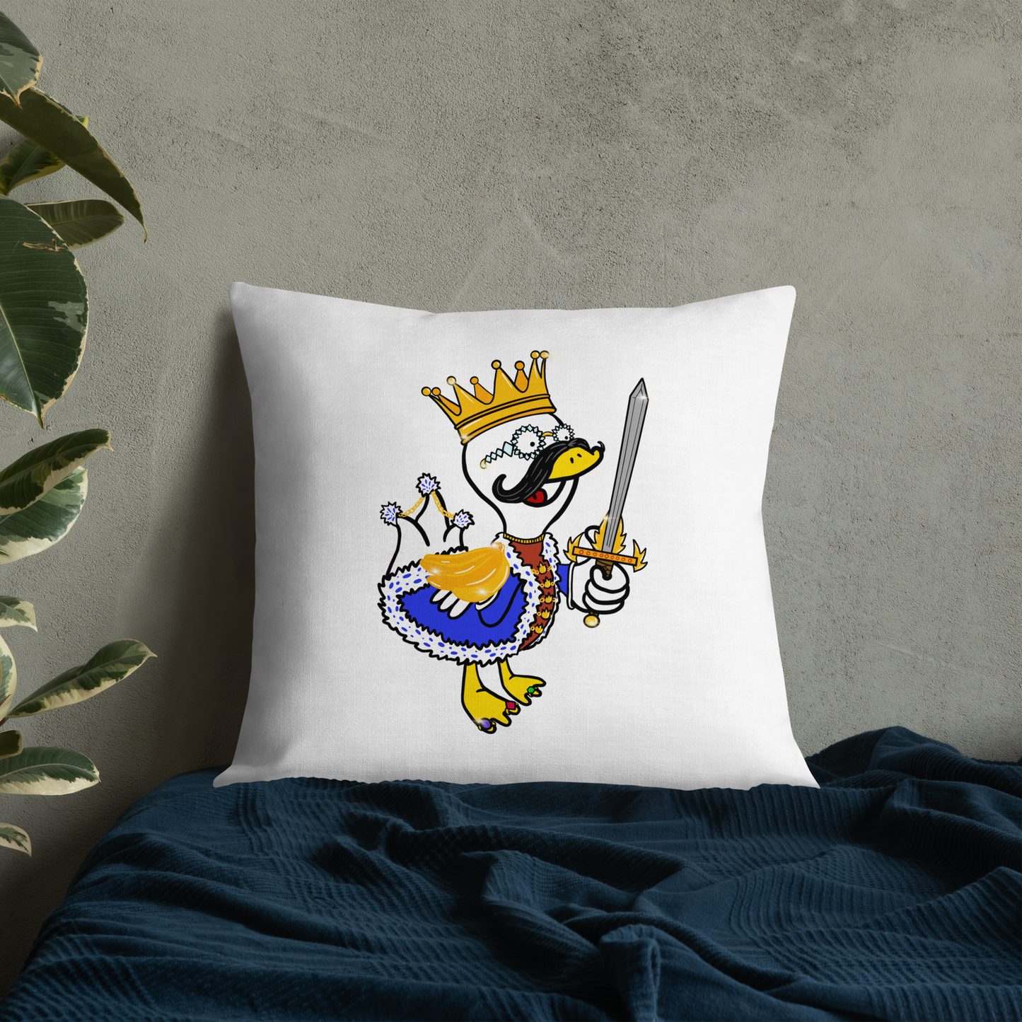 Duane Duckle Premium Pillow