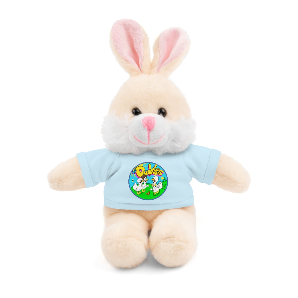 The Duckles™ Merch-Wearing Stuffed Animals with Tee