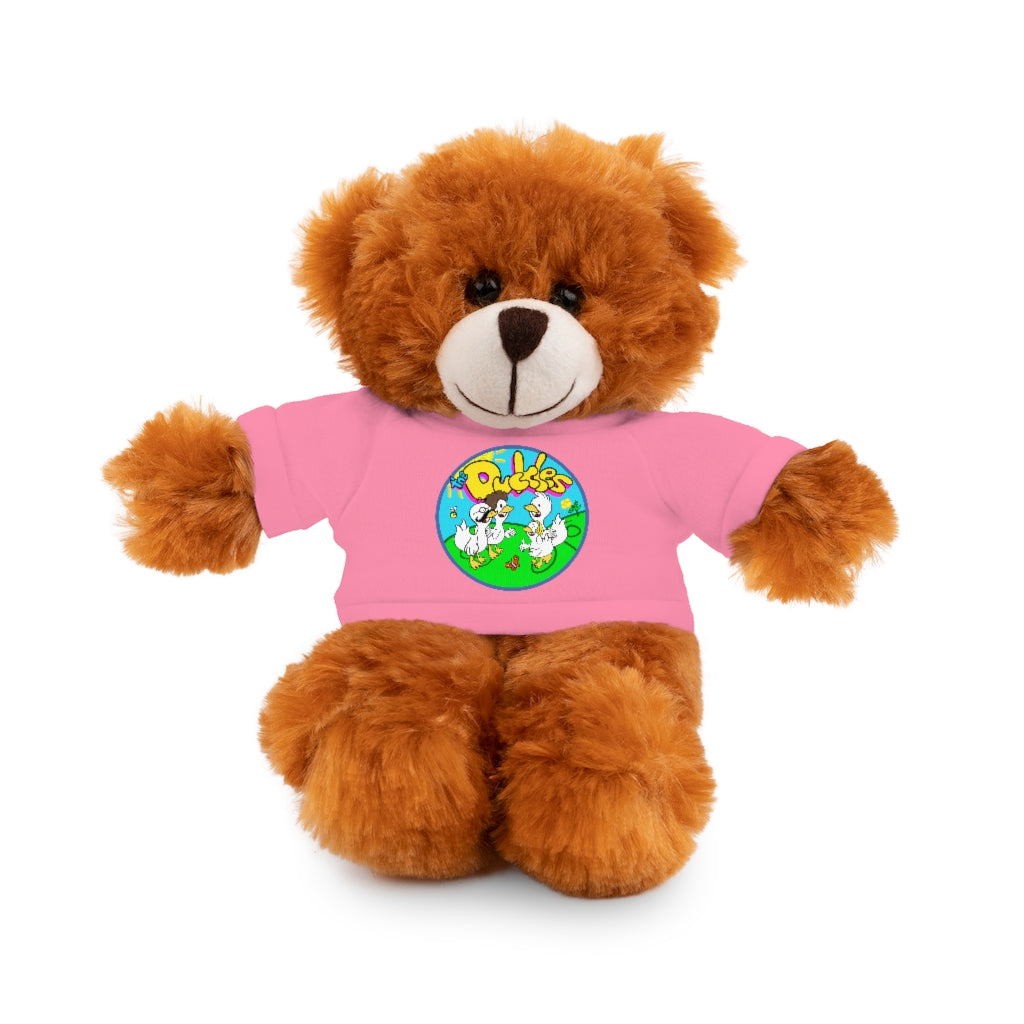 The Duckles™ Merch-Wearing Stuffed Animals with Tee
