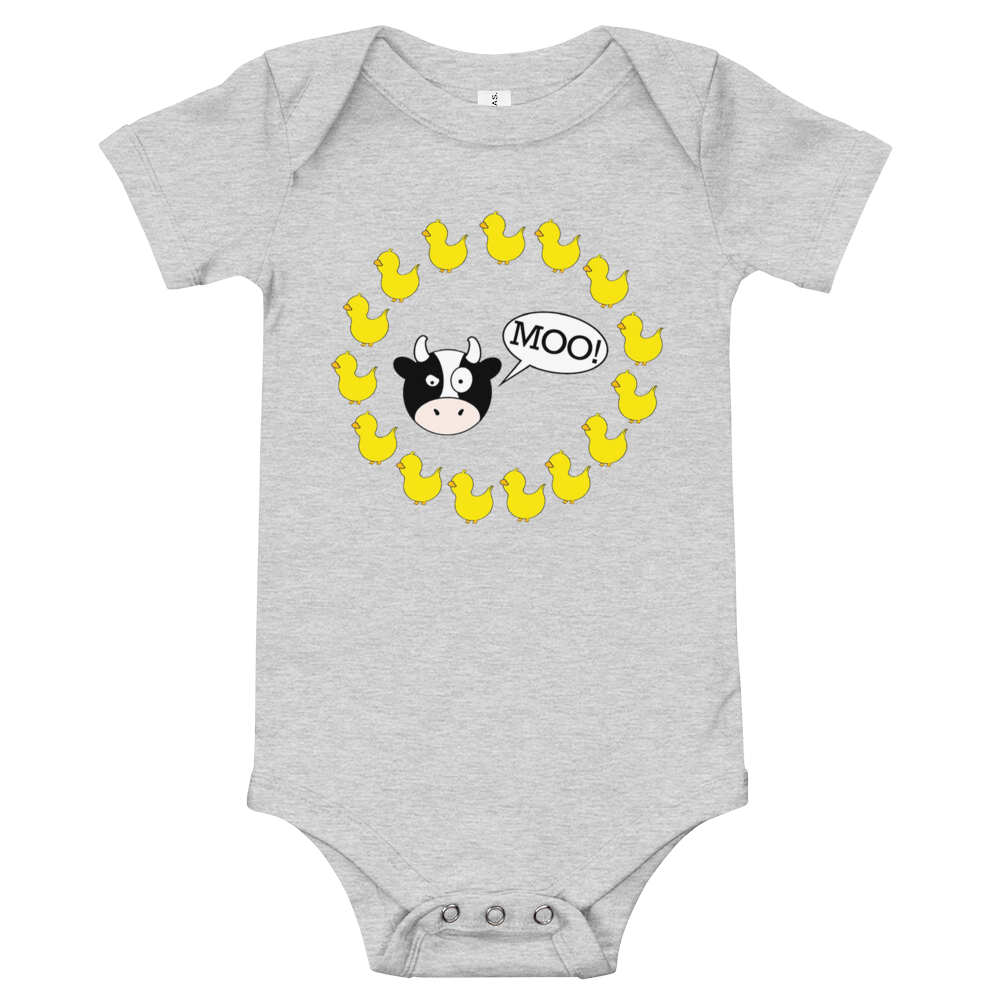 DuckDuckMoo! Circular Baby short sleeve one piece