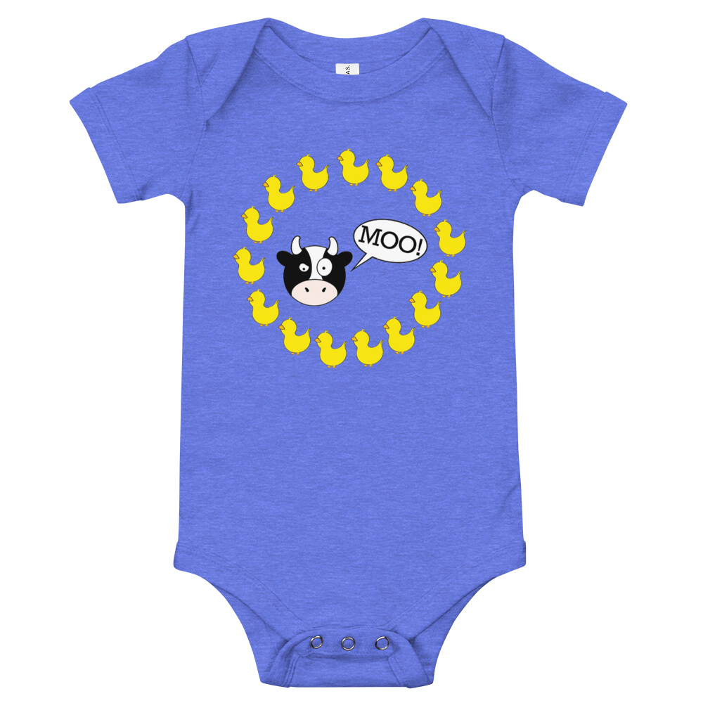 DuckDuckMoo! Circular Baby short sleeve one piece