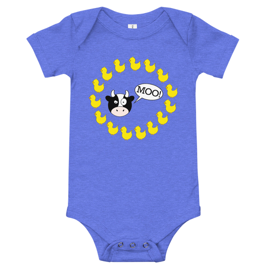 DuckDuckMoo! Circular Baby short sleeve one piece