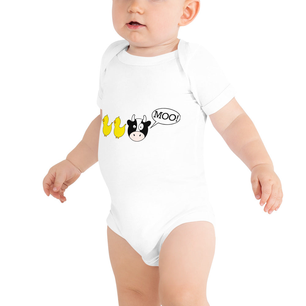 DuckDuckMoo! Baby short sleeve one piece