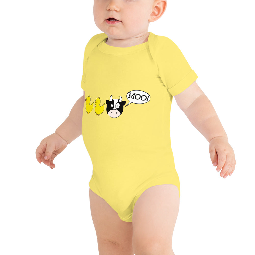 DuckDuckMoo! Baby short sleeve one piece