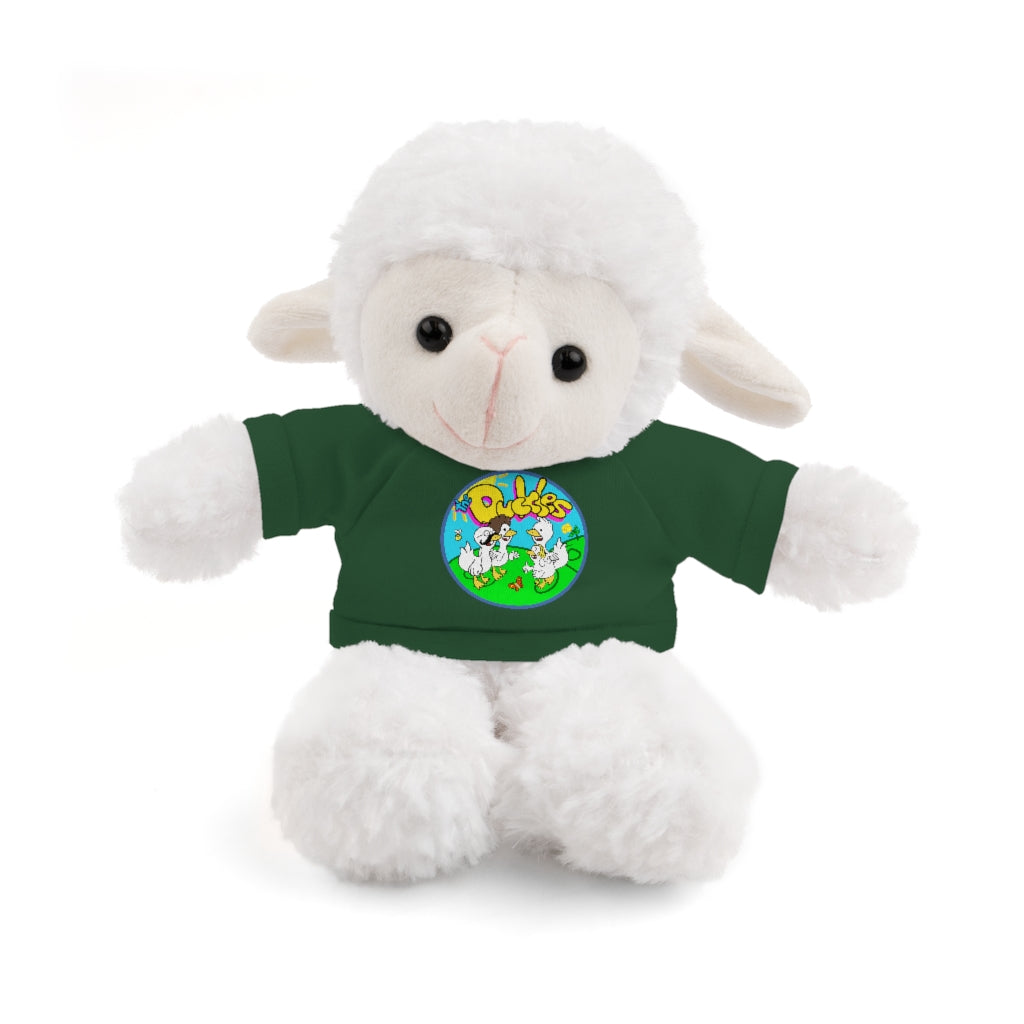 The Duckles™ Merch-Wearing Stuffed Animals with Tee