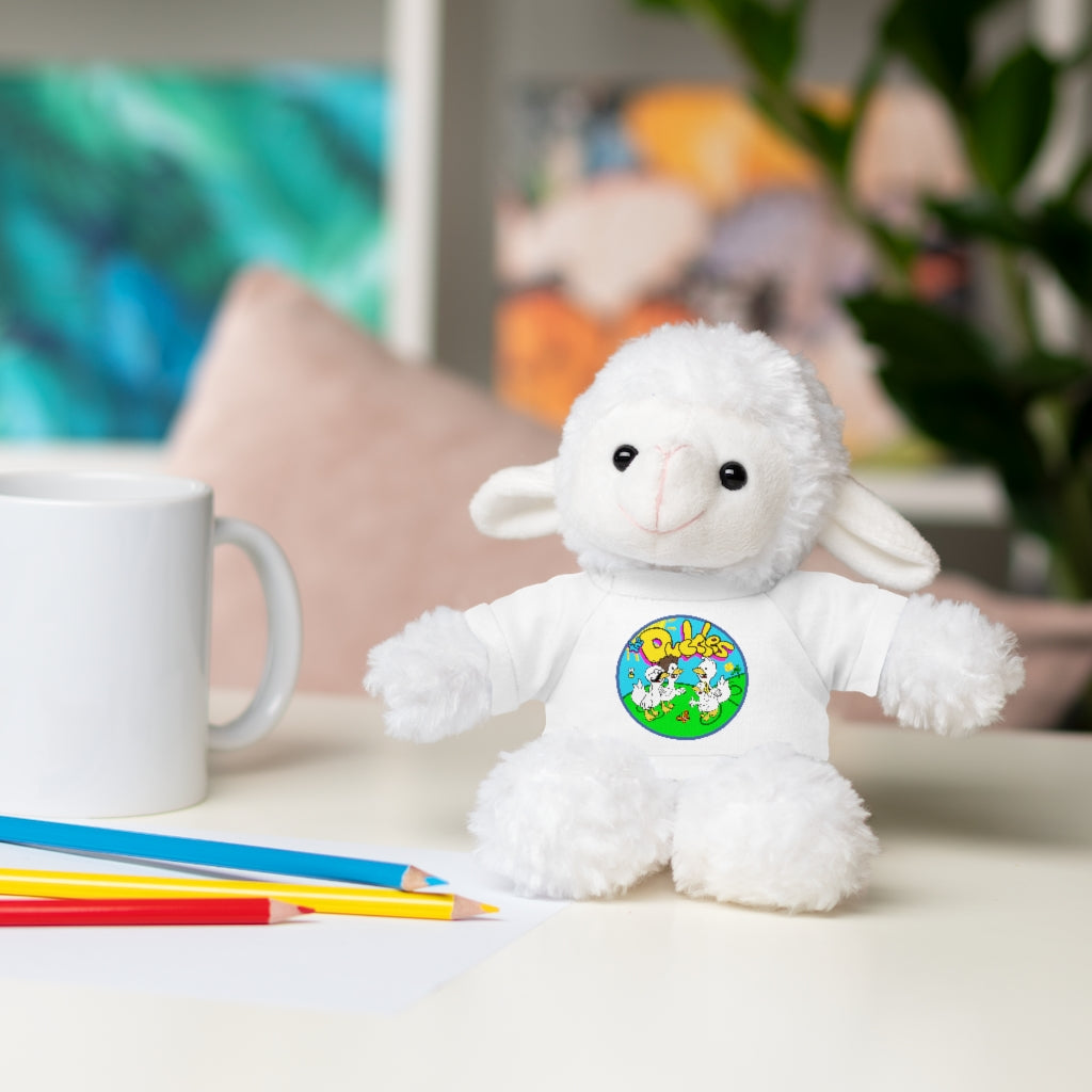 The Duckles™ Merch-Wearing Stuffed Animals with Tee